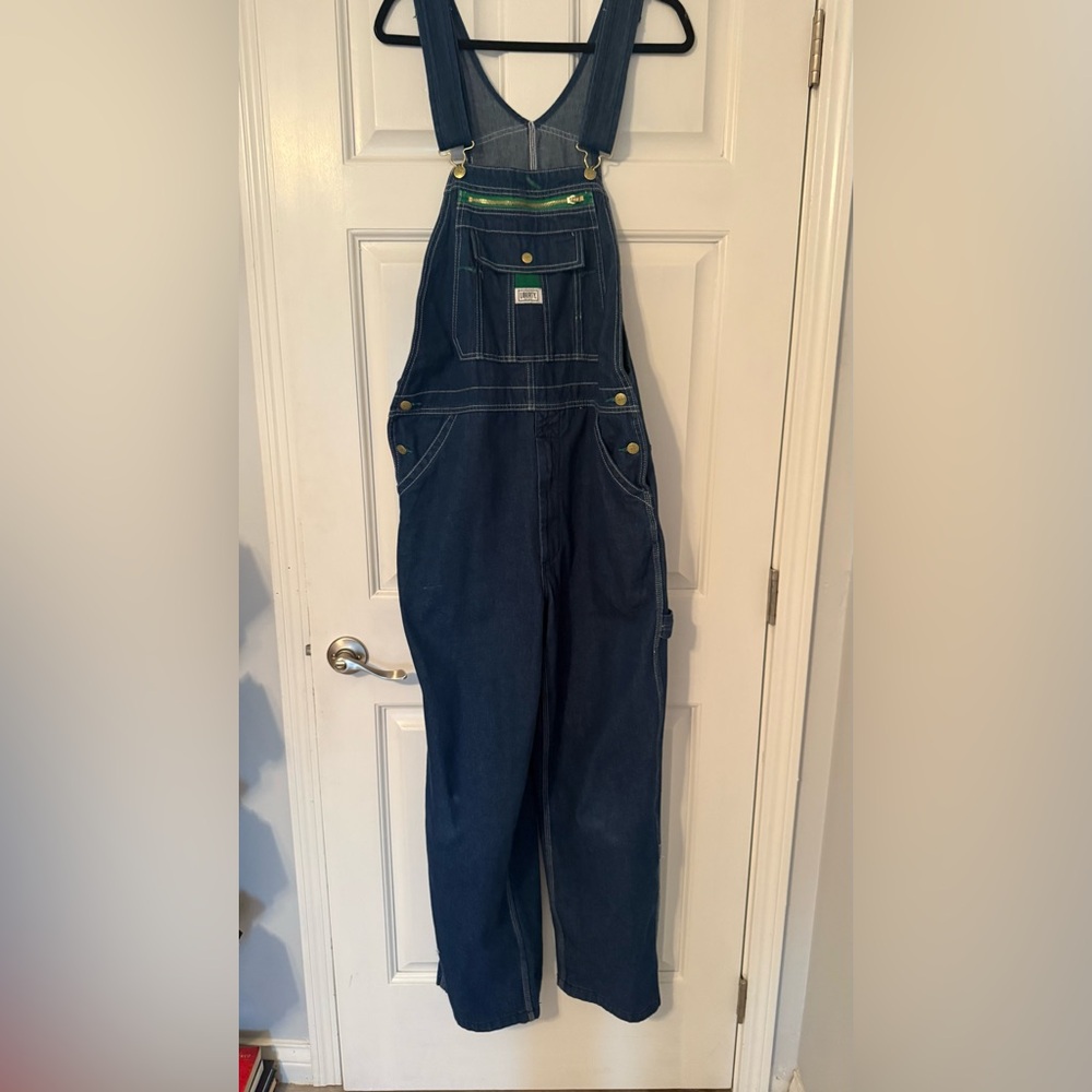 Liberty Blue Cotton Overalls